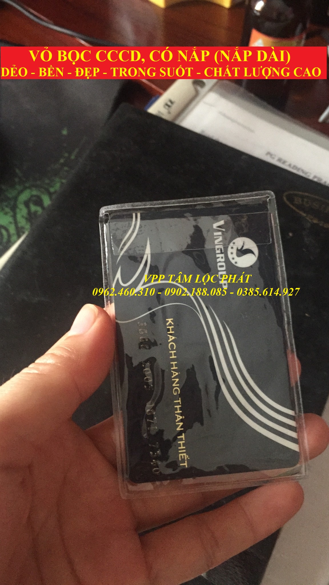 VỎ BỌC THẺ CCCD có nắp loại 1.5 dem, SỈ LH ĐỂ CÓ GIÁ TỐT NHẤT