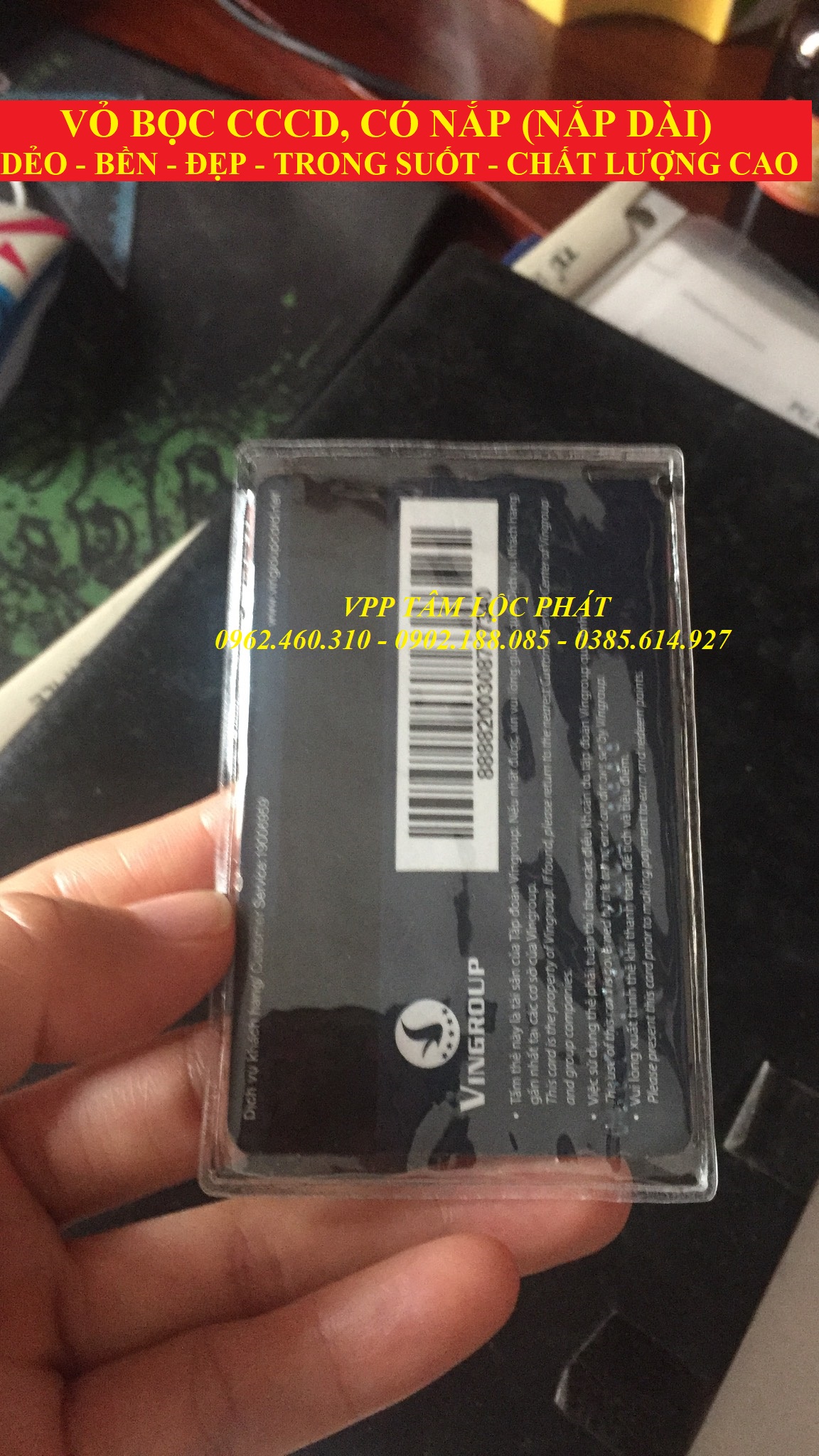 VỎ BỌC THẺ CCCD có nắp loại 1.5 dem, SỈ LH ĐỂ CÓ GIÁ TỐT NHẤT