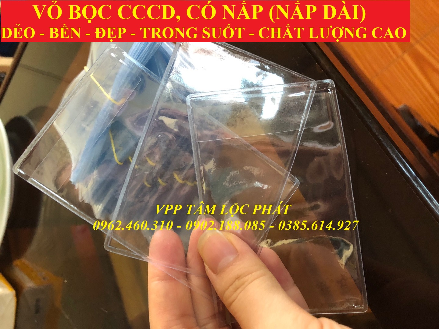 VỎ BỌC THẺ CCCD có nắp loại 1.5 dem, SỈ LH ĐỂ CÓ GIÁ TỐT NHẤT
