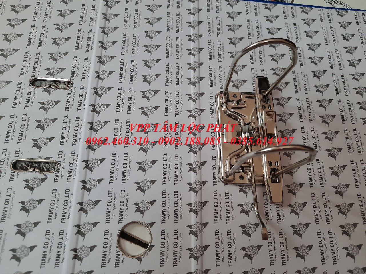 Khóa còng bật 10cm Trà My (gồm khóa còng + nẹp còng)