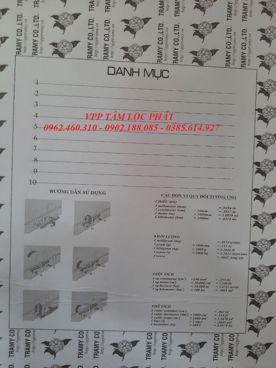 File còng bật 10cm Trà My 1691