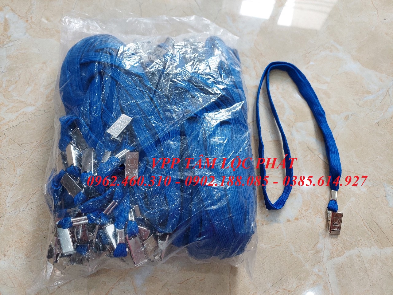 DÂY ĐEO THẺ DÂY DÙ KẸP SẮT (loại 1)