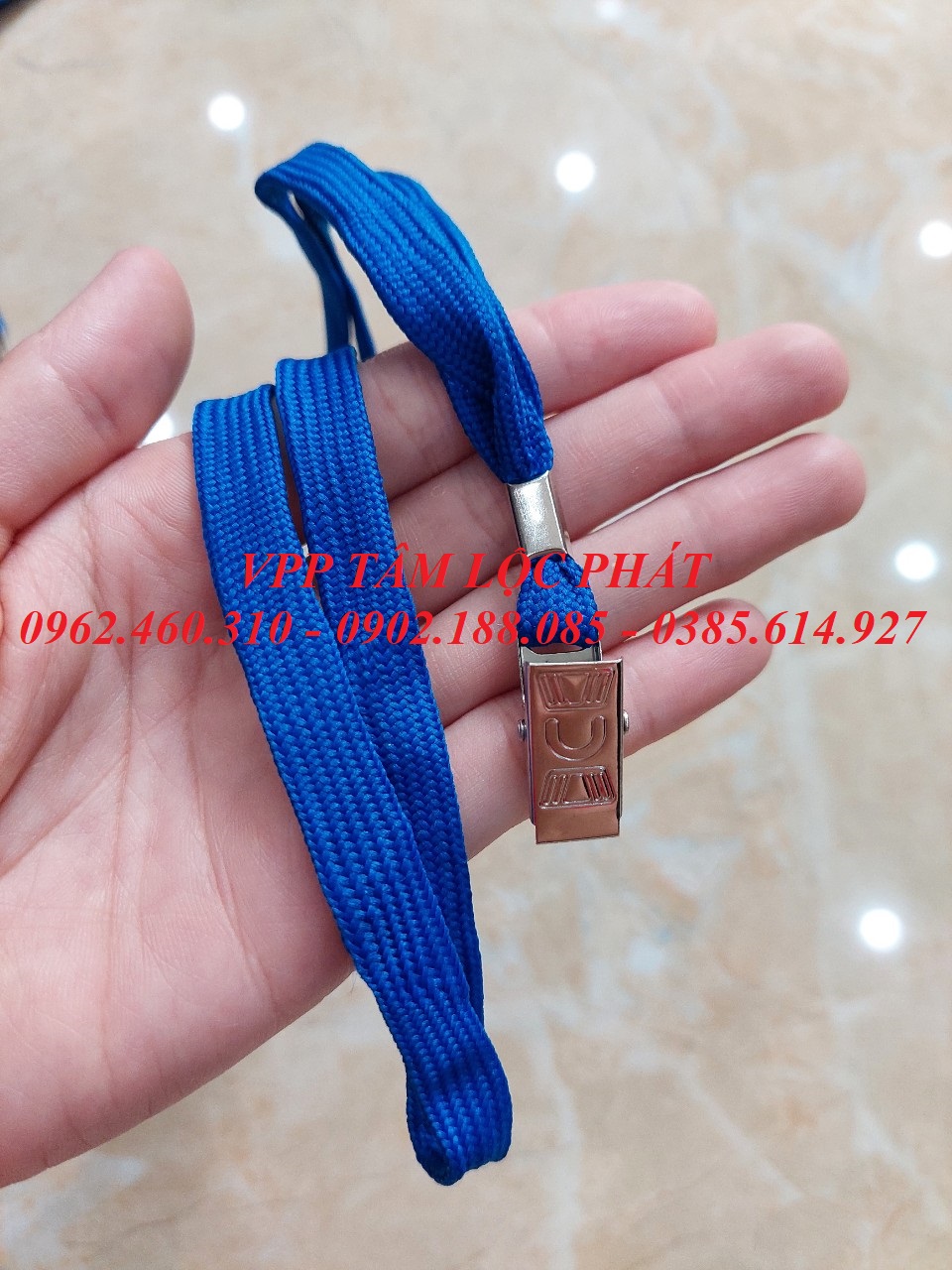 DÂY ĐEO THẺ DÂY DÙ KẸP SẮT (loại 1)