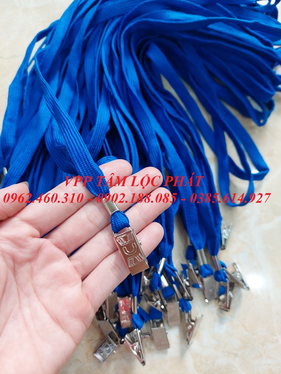 DÂY ĐEO THẺ DÂY DÙ KẸP SẮT (loại 1)