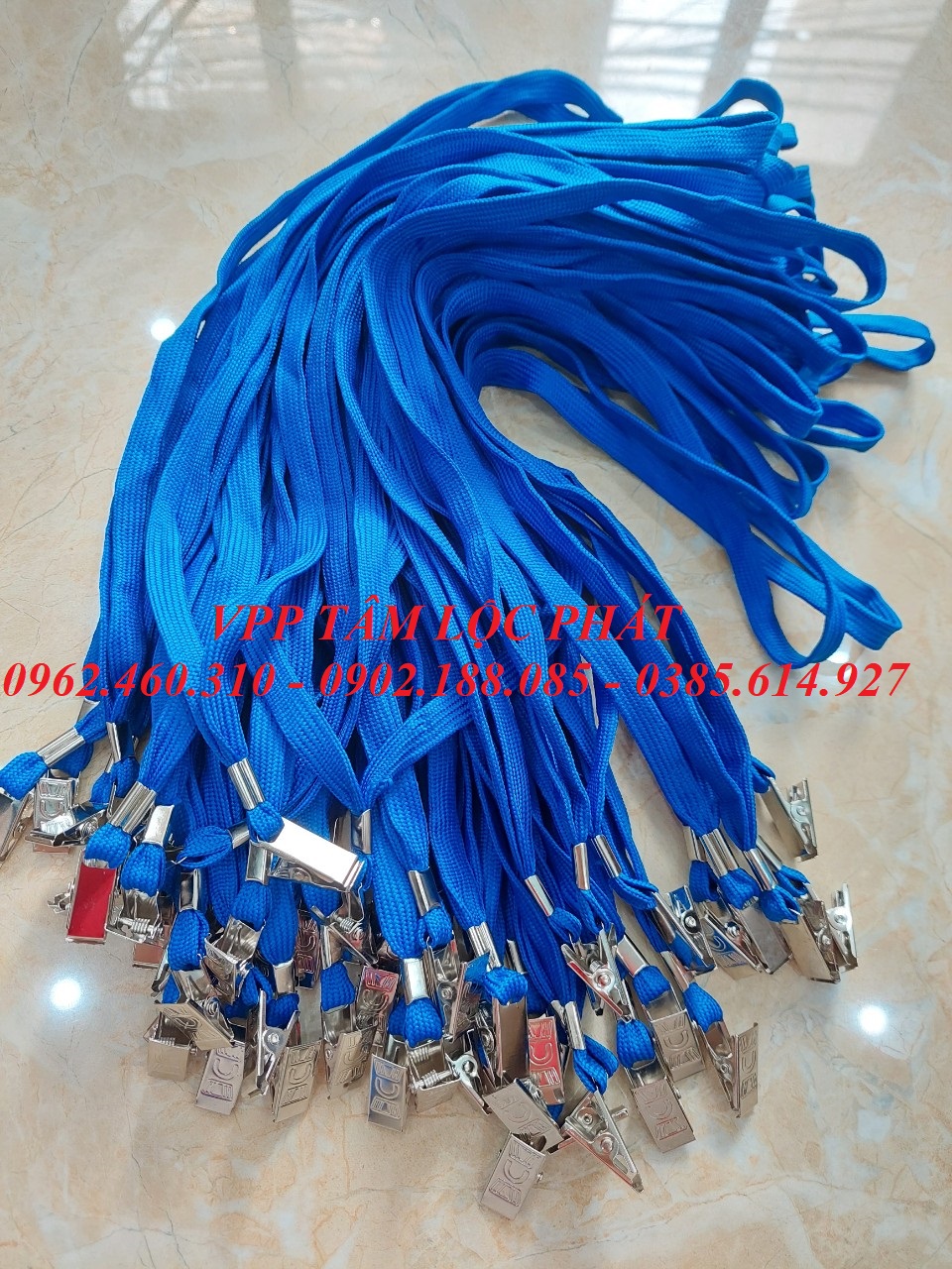 DÂY ĐEO THẺ DÂY DÙ KẸP SẮT (loại 1)