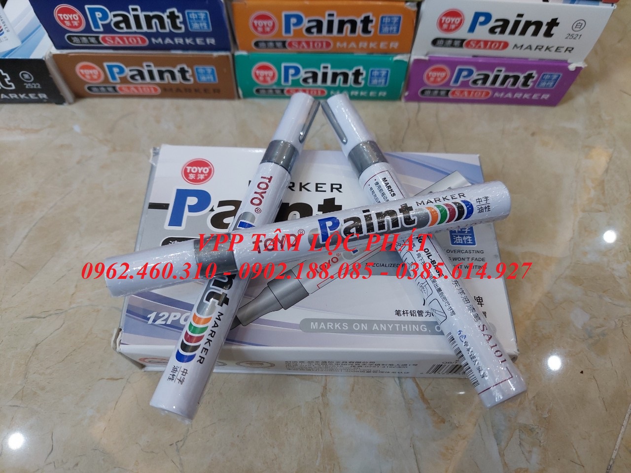 Bút Sơn Toyo BẠC