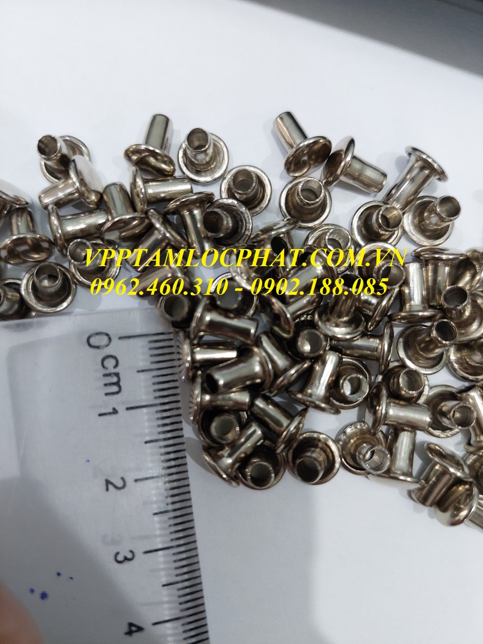100 ĐINH TÁN (8*3.8*7mm) dùng cho khóa trình ký, khóa còng nhẫn, khóa còng bật,...
