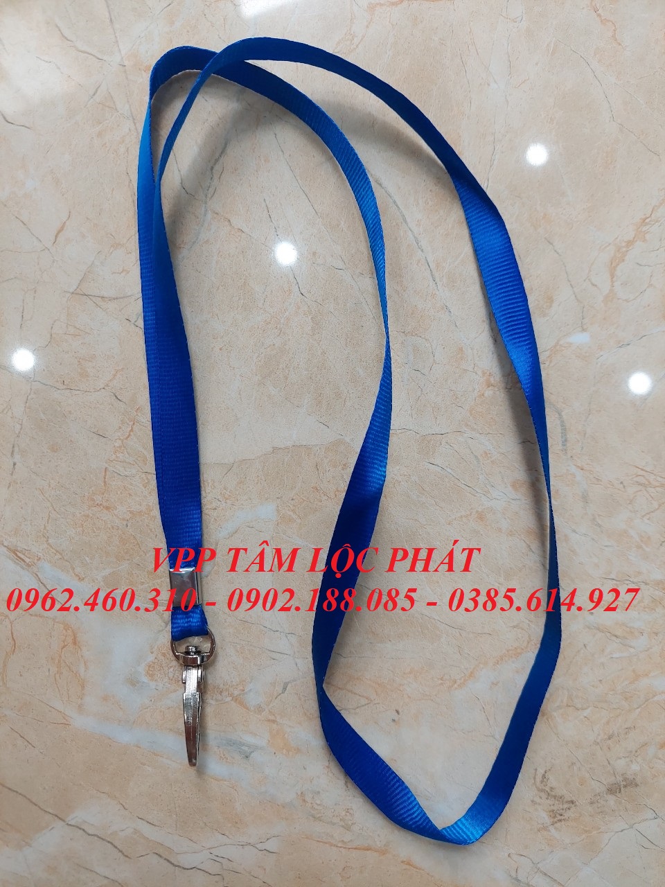 DÂY ĐEO THẺ LỤA MÓC SẮT bản rộng 1cm (HÀNG CAO CẤP)