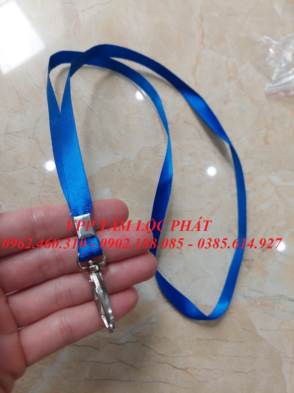 DÂY ĐEO THẺ LỤA MÓC SẮT bản rộng 1cm (HÀNG CAO CẤP)