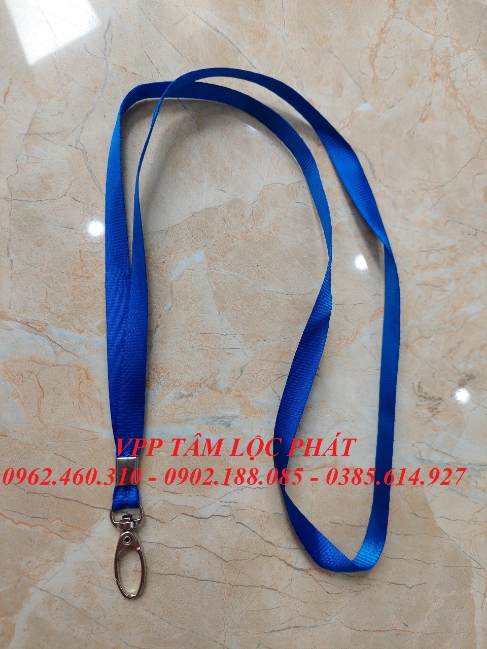 DÂY ĐEO THẺ LỤA MÓC SẮT bản rộng 1cm (HÀNG CAO CẤP)