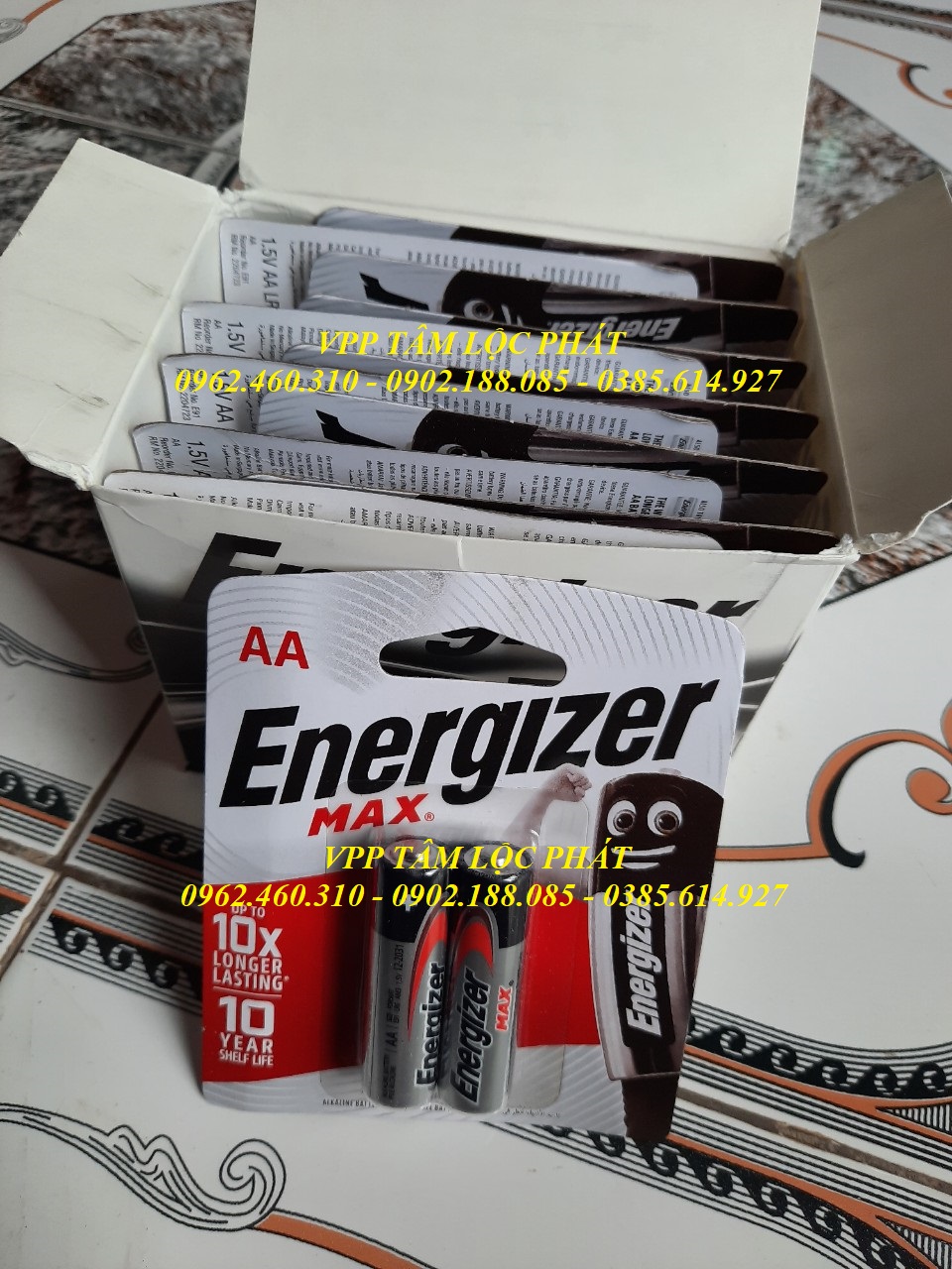 Vỉ 2 viên Pin Energizer AA MAX LR6 (Pin tiểu)