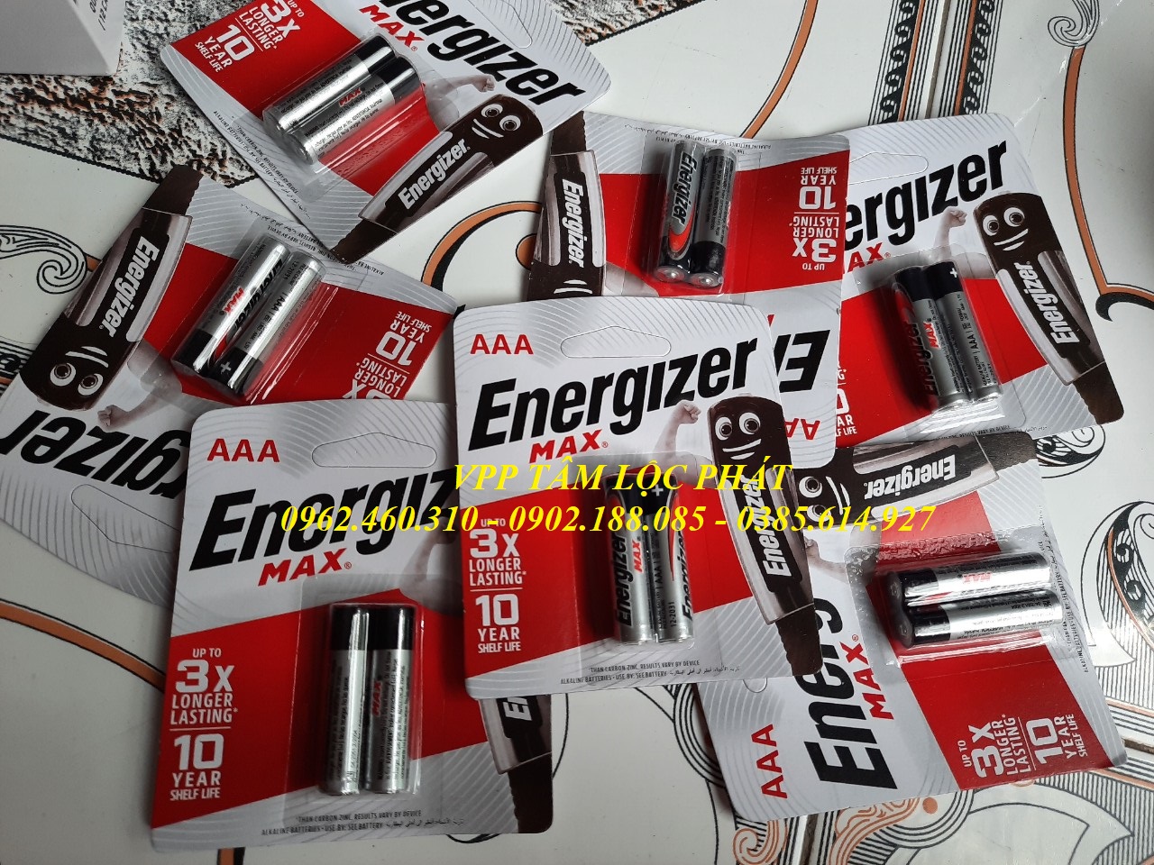 Vỉ 2 viên Pin Energizer AAA MAX LR03 (Pin đũa)