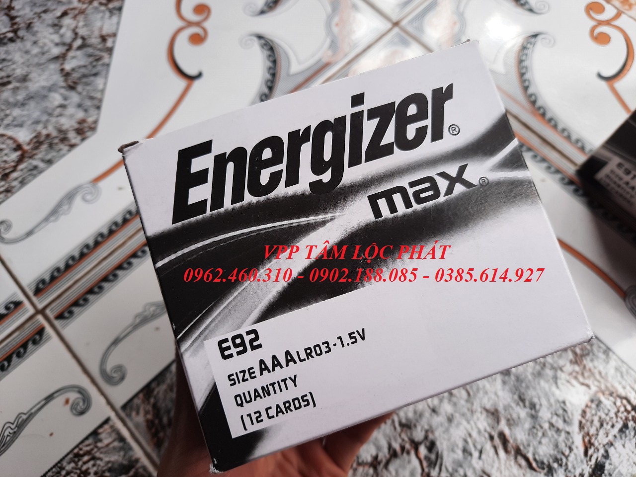 Vỉ 2 viên Pin Energizer AAA MAX LR03 (Pin đũa)