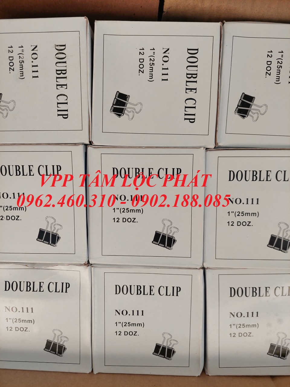 Hộp 12 chiếc Kẹp đen 25mm (HÀNG LOẠI 1)