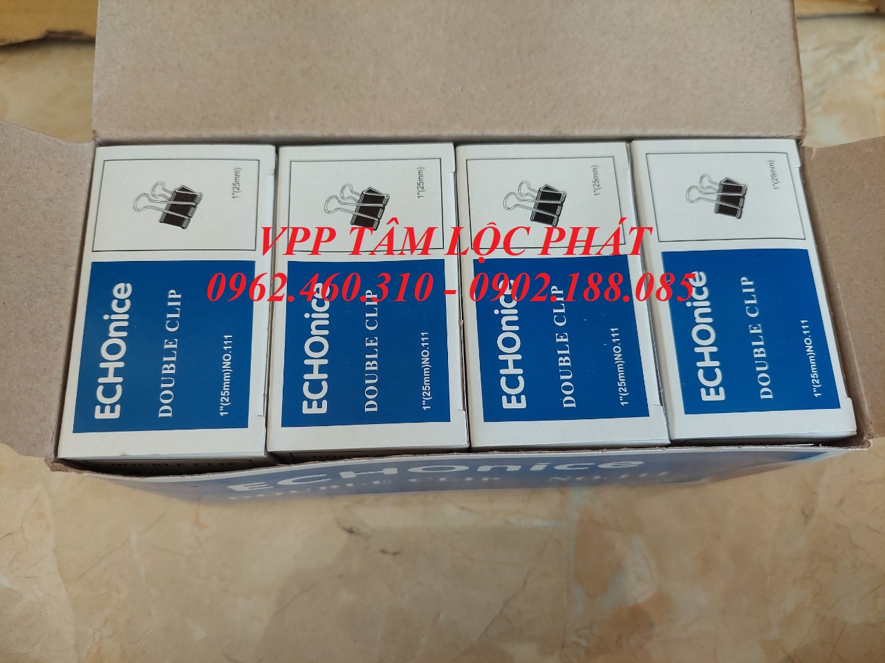 Hộp 12 chiếc Kẹp đen 25mm (HÀNG LOẠI 1)