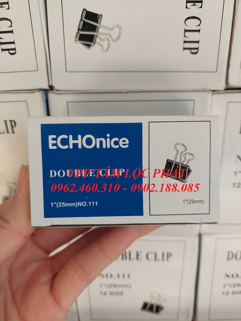 Hộp 12 chiếc Kẹp đen 25mm (HÀNG LOẠI 1)