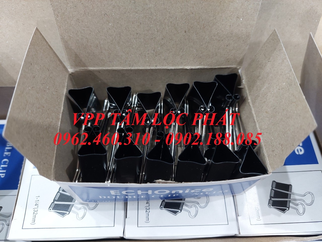 Hộp 12 chiếc Kẹp đen 32mm (HÀNG LOẠI 1)