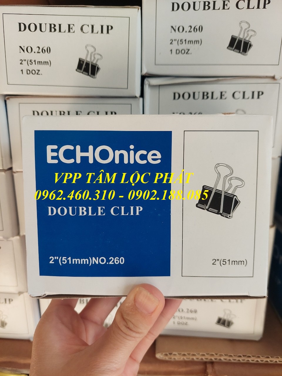 Hộp 12 chiếc Kẹp đen 51mm (HÀNG LOẠI 1)