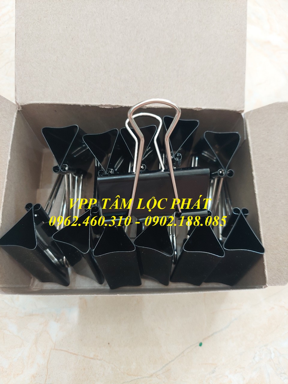 Hộp 12 chiếc Kẹp đen 51mm (HÀNG LOẠI 1)