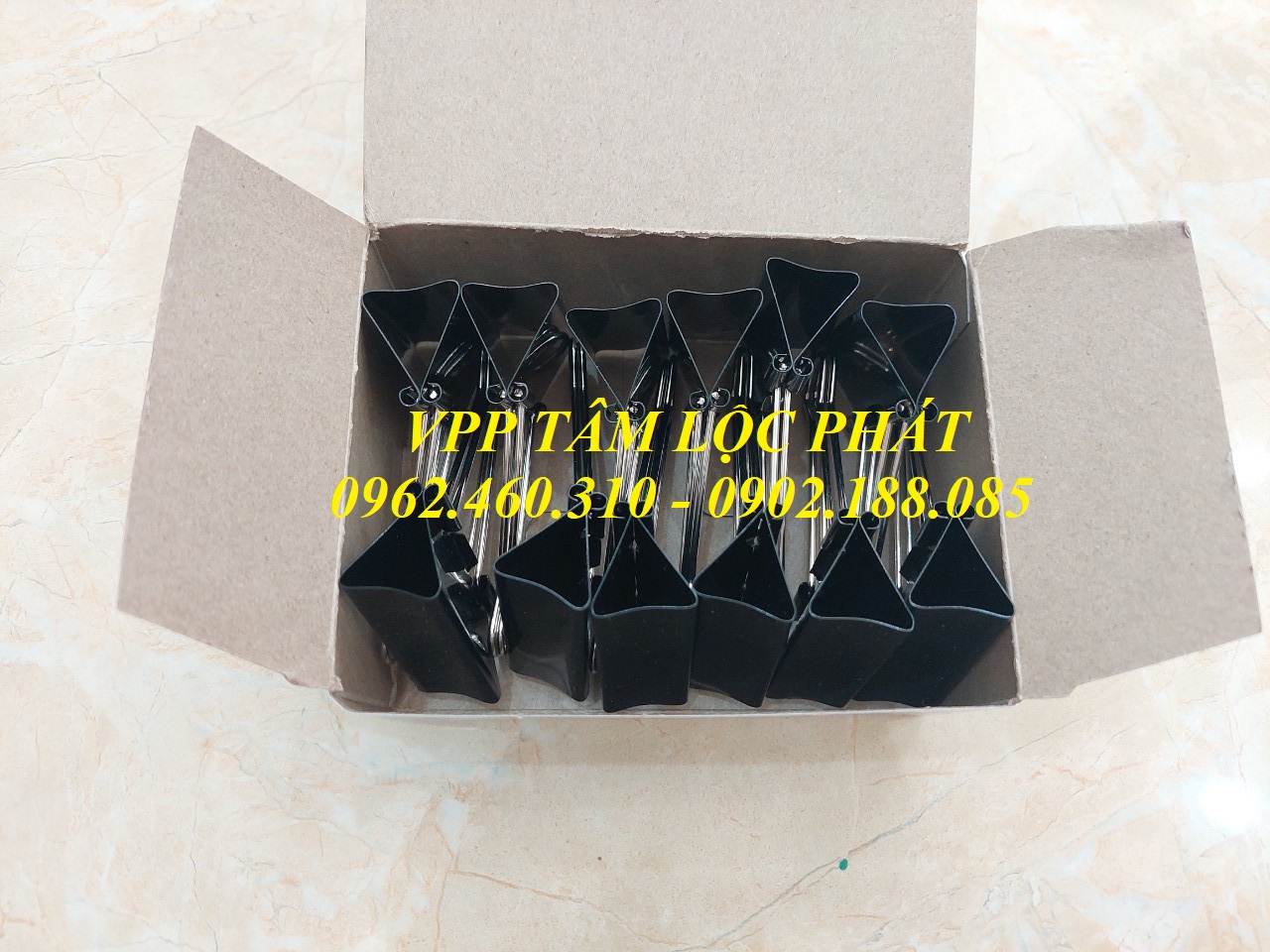 Hộp 12 chiếc Kẹp đen 51mm (HÀNG LOẠI 1)