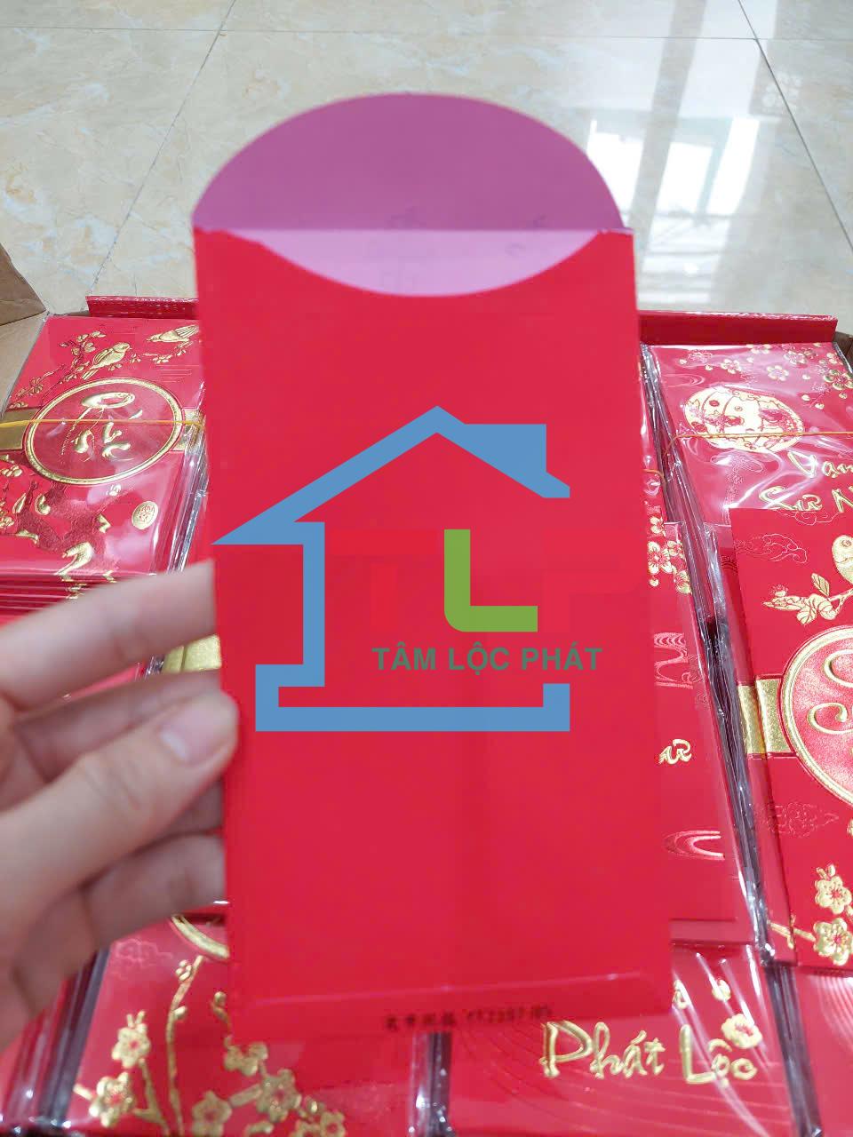 [Lì xì 2025] Sỉ tập 6 BAO LÌ XÌ TẾT NHUNG ĐỎ, KT 90*163mm (HÀNG ĐẸP, CHỮ IN NỔI 3D) nhiều mẫu