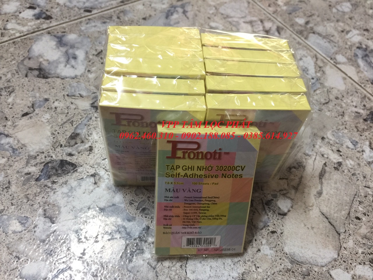 Giấy nhắn Pronoti 3x2, 76mmx51mm (CHÍNH HÃNG)