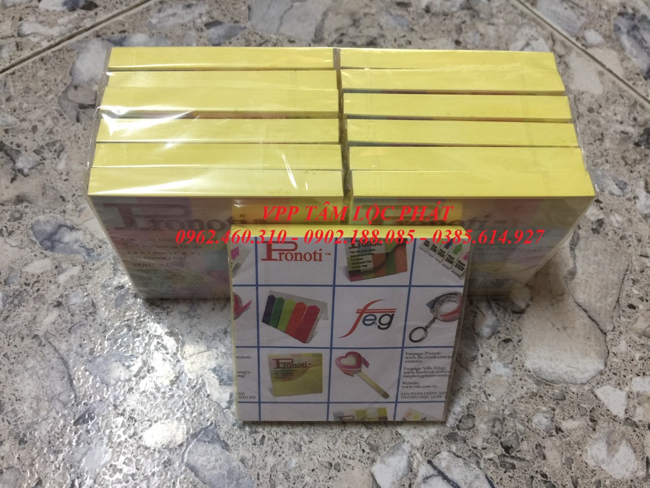 Giấy nhắn Pronoti 3x3, 76mmx76mm (CHÍNH HÃNG)