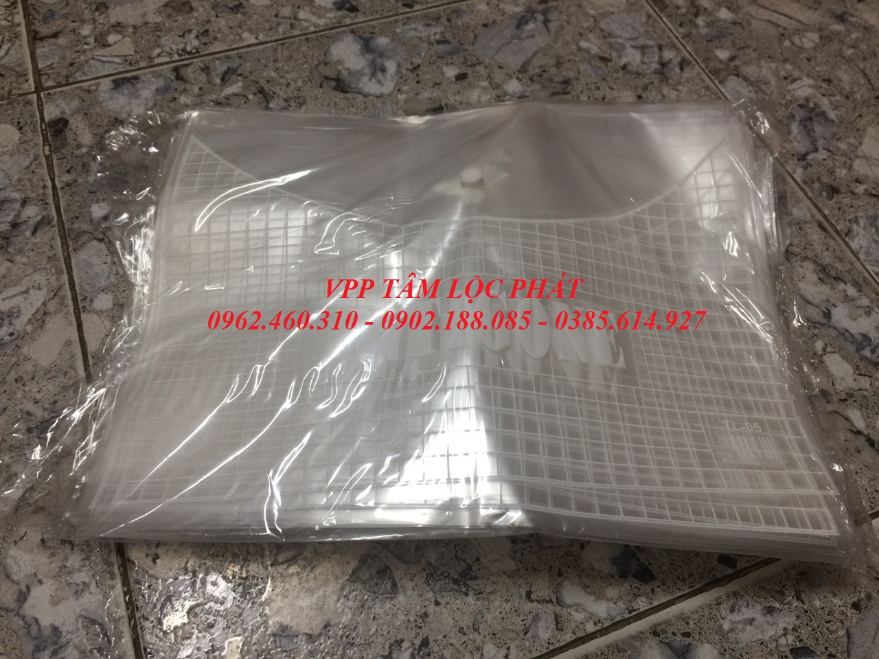 Túi Clearbag khổ F dày FC ( Túi myclear, túi khuy, bìa nút)