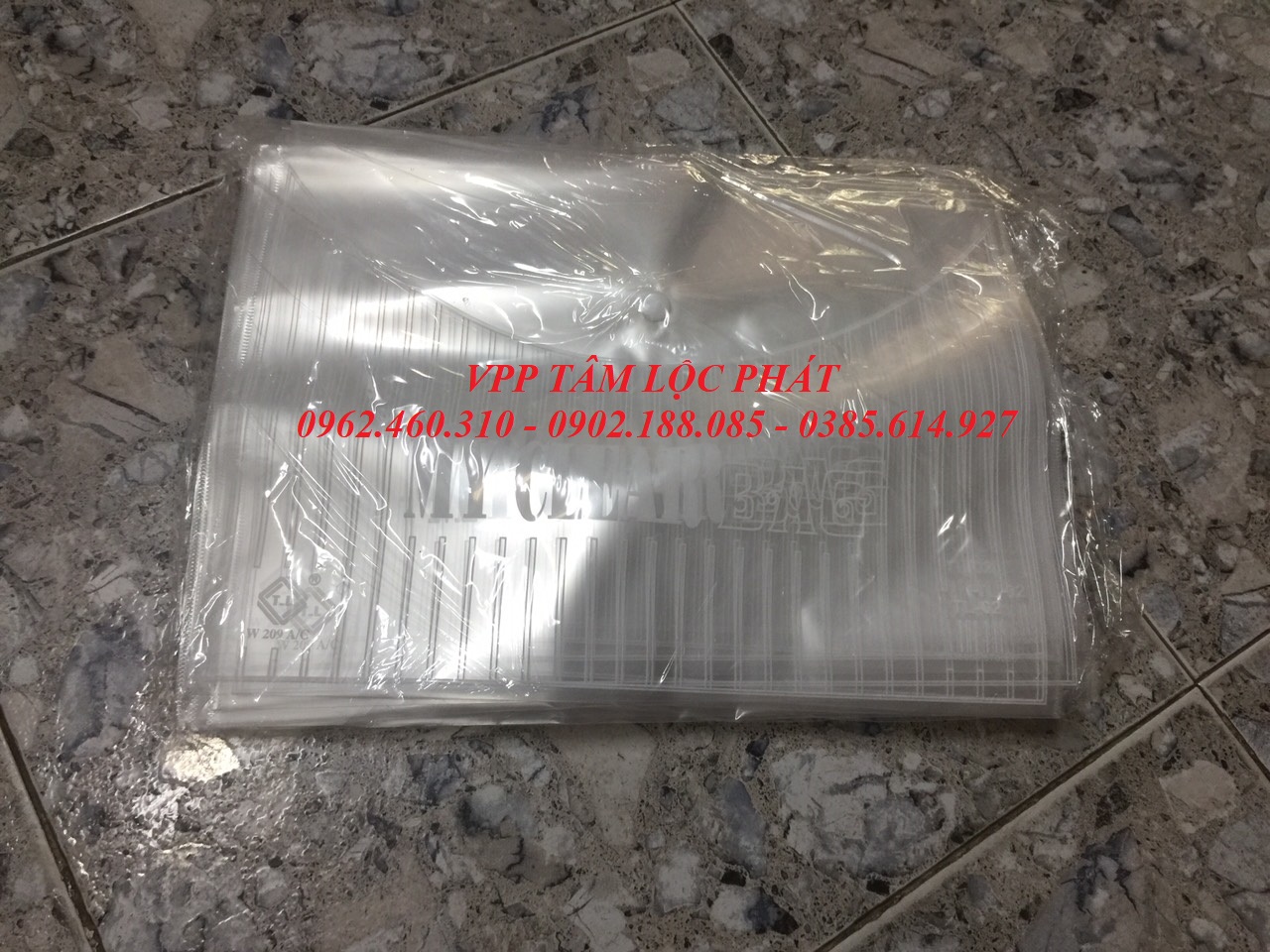 Túi Clearbag khổ A trung TL02 ( Túi myclear, túi khuy, bìa nút)