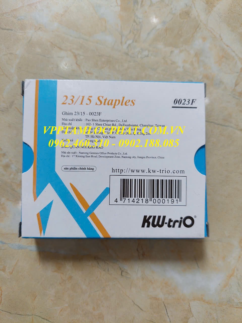 Đạn ghim KW-TriO 23/15 (120 tờ), HÀNG CHÍNH HÃNG