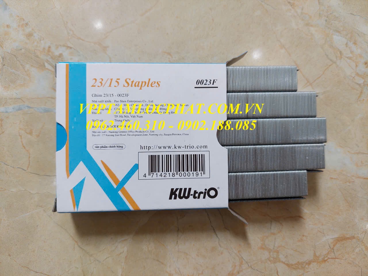 Đạn ghim KW-TriO 23/15 (120 tờ), HÀNG CHÍNH HÃNG