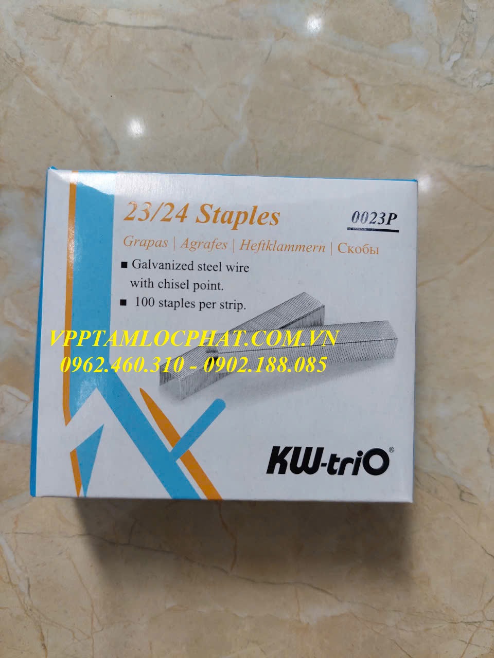 Đạn ghim KW-TriO 23/24 (240 tờ), HÀNG CHÍNH HÃNG