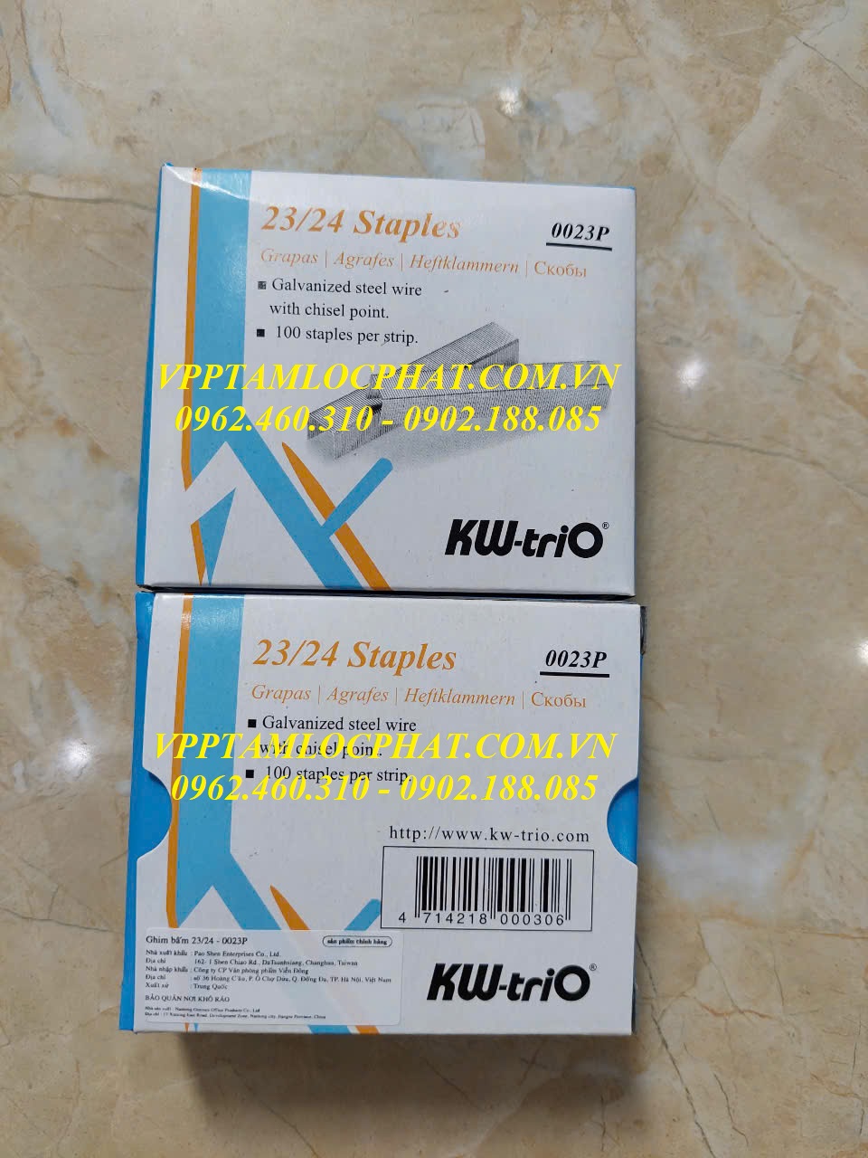 Đạn ghim KW-TriO 23/24 (240 tờ), HÀNG CHÍNH HÃNG