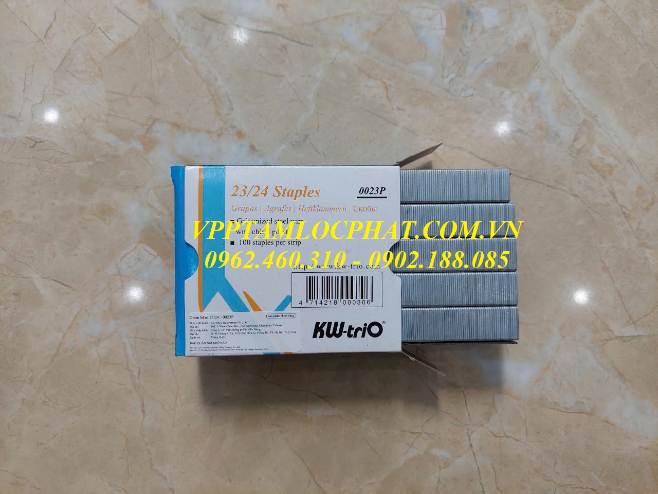 Đạn ghim KW-TriO 23/24 (240 tờ), HÀNG CHÍNH HÃNG