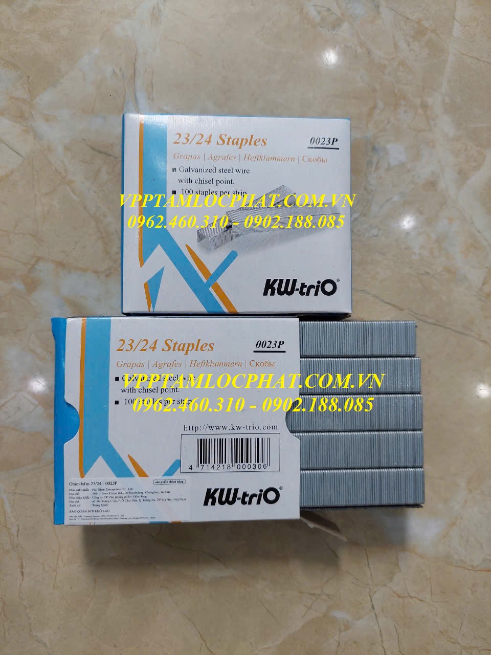 Đạn ghim KW-TriO 23/24 (240 tờ), HÀNG CHÍNH HÃNG