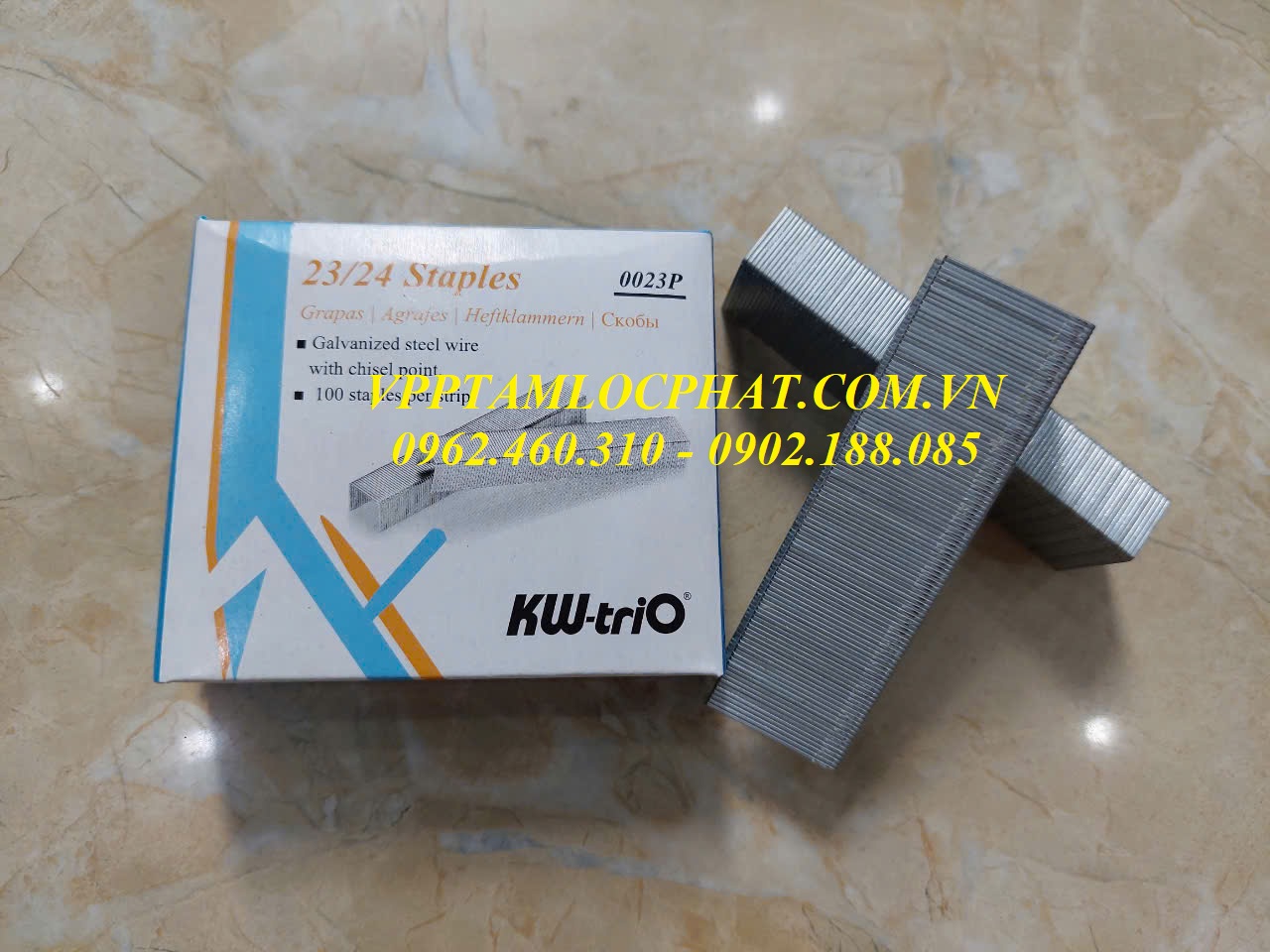 Đạn ghim KW-TriO 23/24 (240 tờ), HÀNG CHÍNH HÃNG
