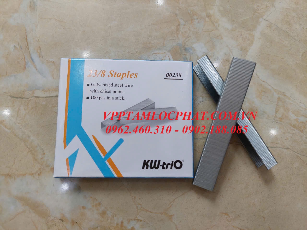 Đạn ghim KW-TriO 23/8 (50 tờ), HÀNG CHÍNH HÃNG