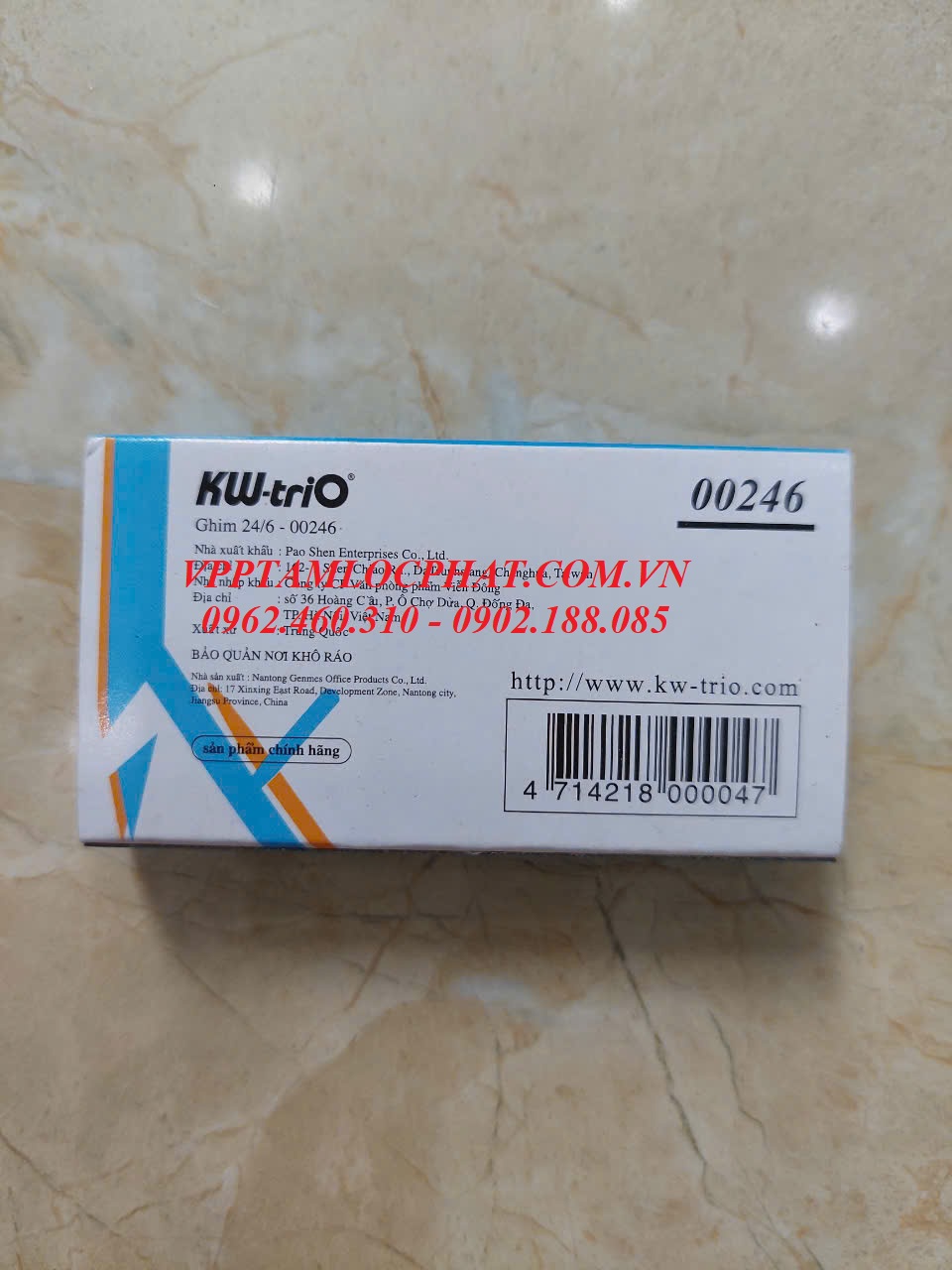 Đạn ghim KW-TriO 24/6 (35 tờ), HÀNG CHÍNH HÃNG