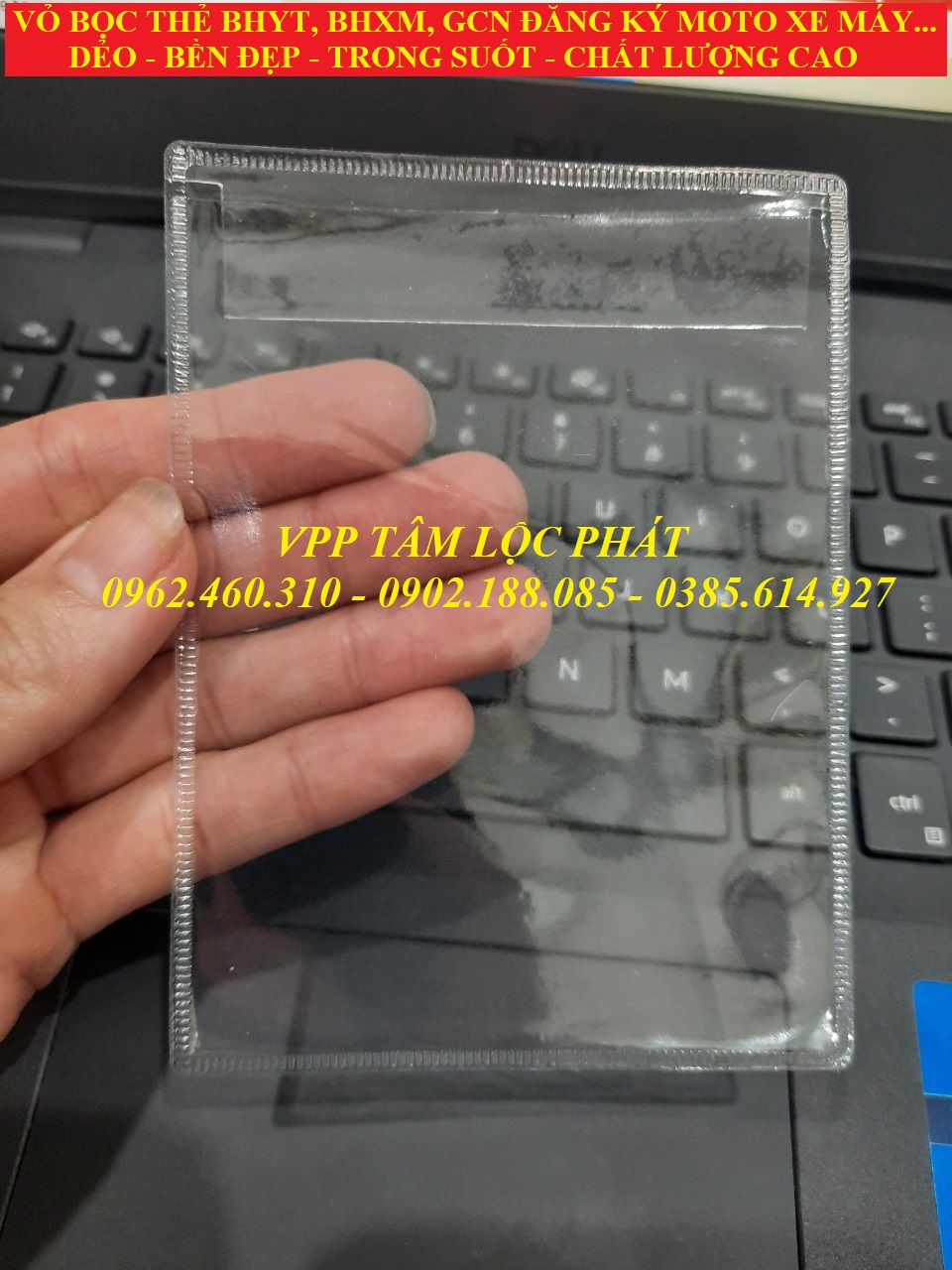 VỎ BỌC THẺ BHYT, BHXM...(loại 1), SỈ LH ĐỂ CÓ GIÁ TỐT NHẤT