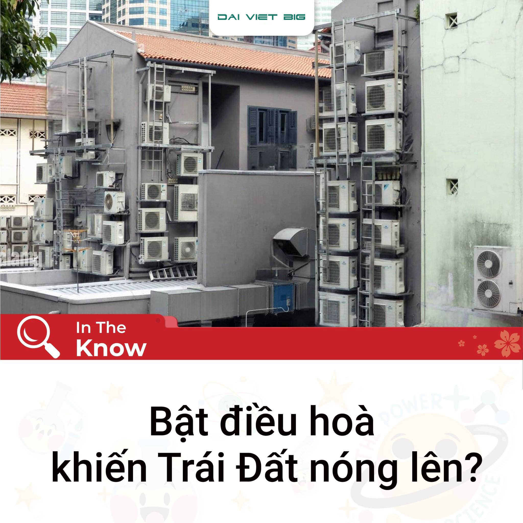 Bật điều hòa khiến trái đất nóng lên