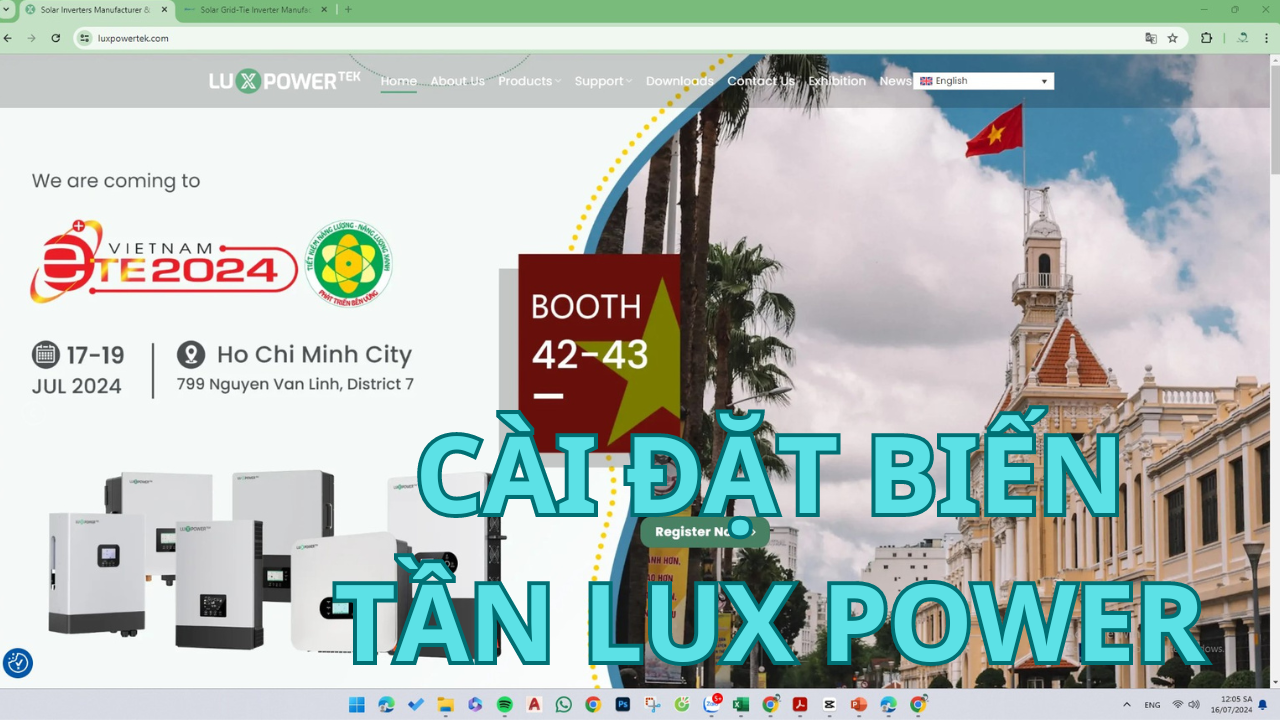 HƯỚNG DẪN CHI TIẾT CÁCH CÀI ĐẶT VÀ SỬ DỤNG BIẾN TẦN HYBRID LUXPOWER 6KW SNA 2024