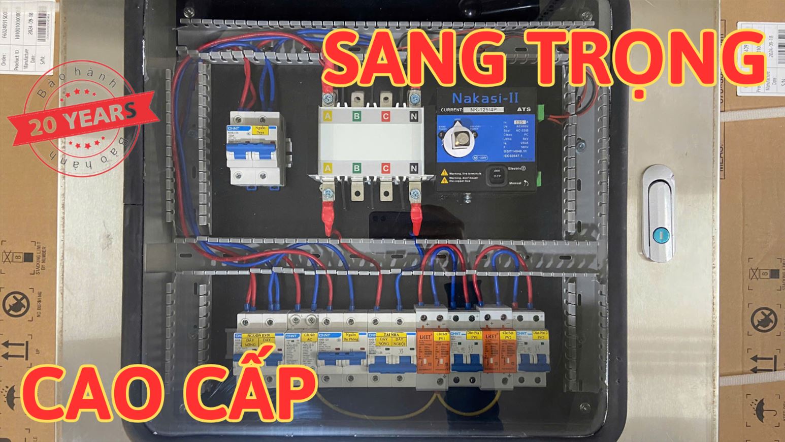 Tủ Điện Năng Lượng Mặt Trời Hybrid Deye Luxpower 8KW 12KW 15K Cao Cấp