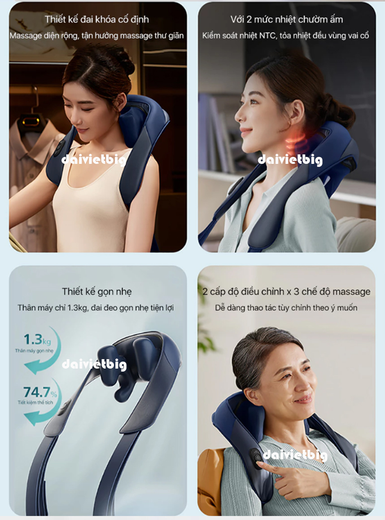 Máy Massage Cổ Vai Gáy PHILIPS 5202N