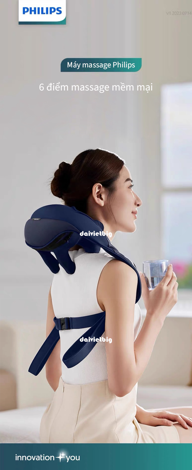 Máy Massage Cổ Vai Gáy PHILIPS 5202N