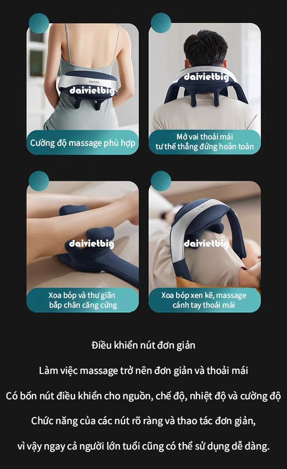 Máy Massage Cổ Vai Gáy PHILIPS