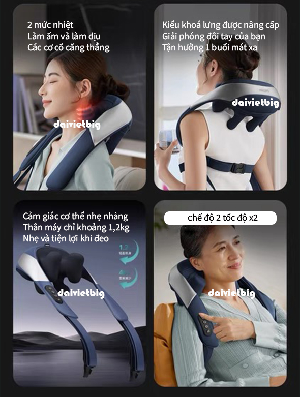 Máy Massage Cổ Vai Gáy PHILIPS 3205