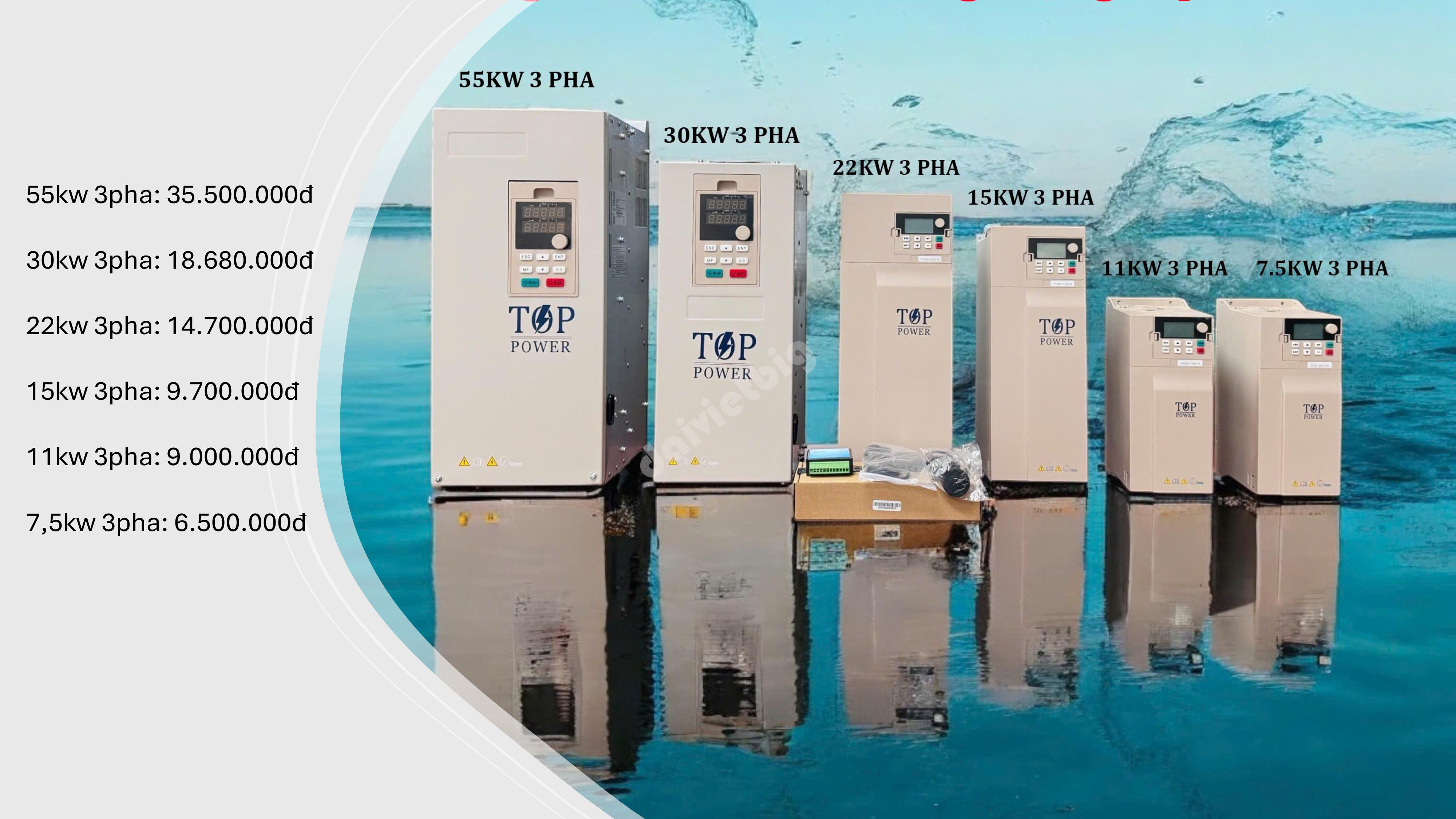 giá biến tần bơm Top Power