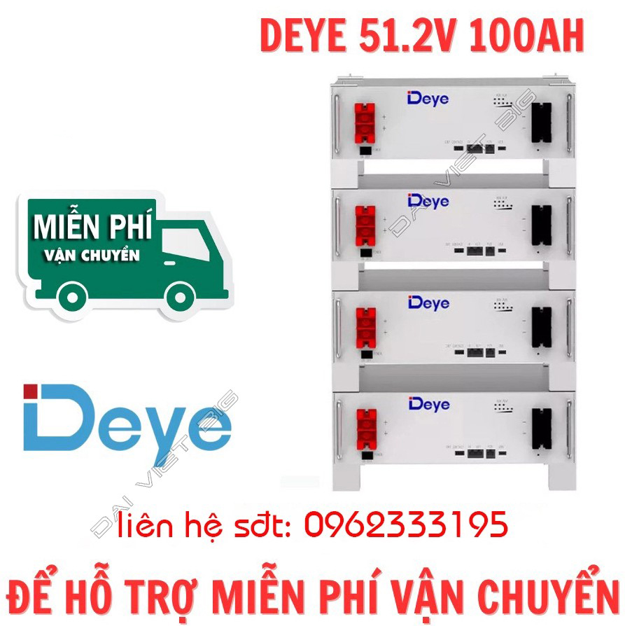 Pin Lithium DEYE 51,2V-100Ah | DEYE SE-G5.1 Pro 2025
