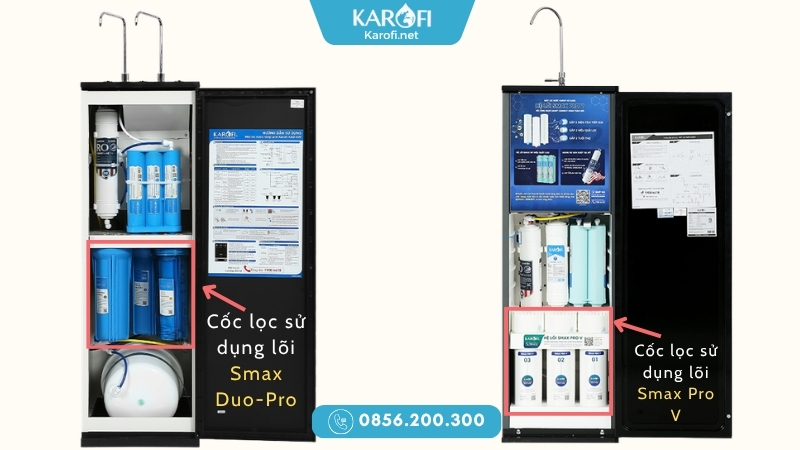 Cách tự phân biệt máy Karofi dùng lõi Smax nào