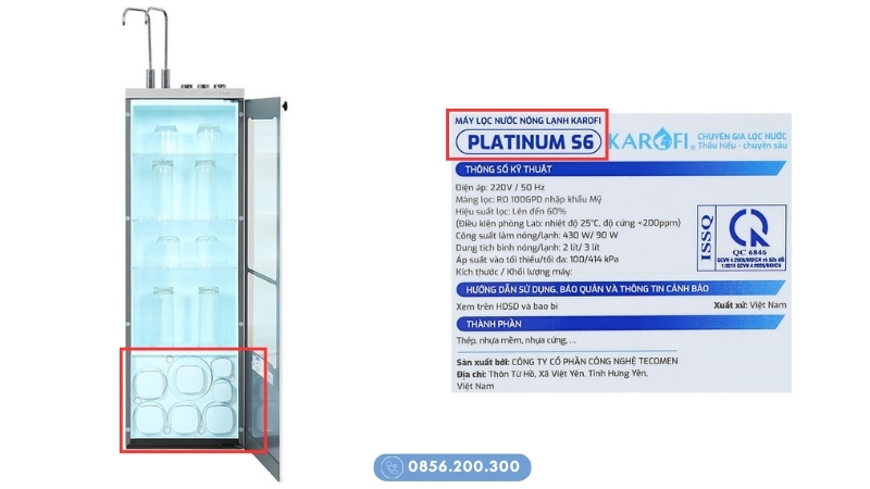 Vị trí thực tế hệ lõi Smax Master Karofi